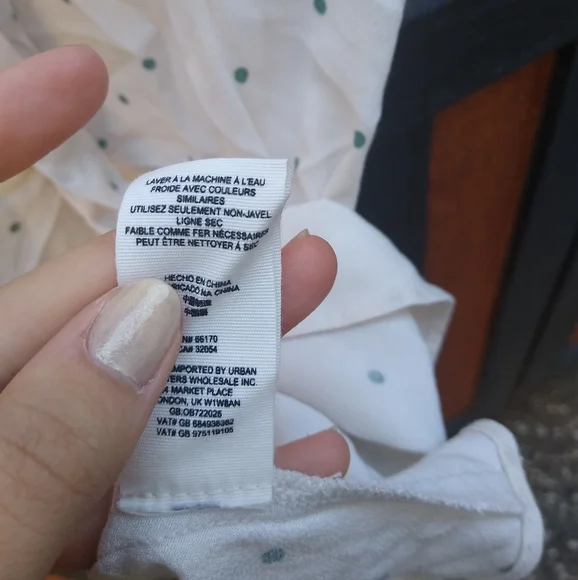 Free People All Yours Cream Green Polka Dot Wrap Bust Tie Mini Dress Small 4 - Picture 8 of 16